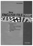 Ebook New English File - Pre-intermediate Test booklet - Oxford University Press