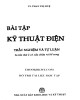 Ebook Bài tập Kỹ thuật điện - Trắc nghiệm và tự luận: Phần 1